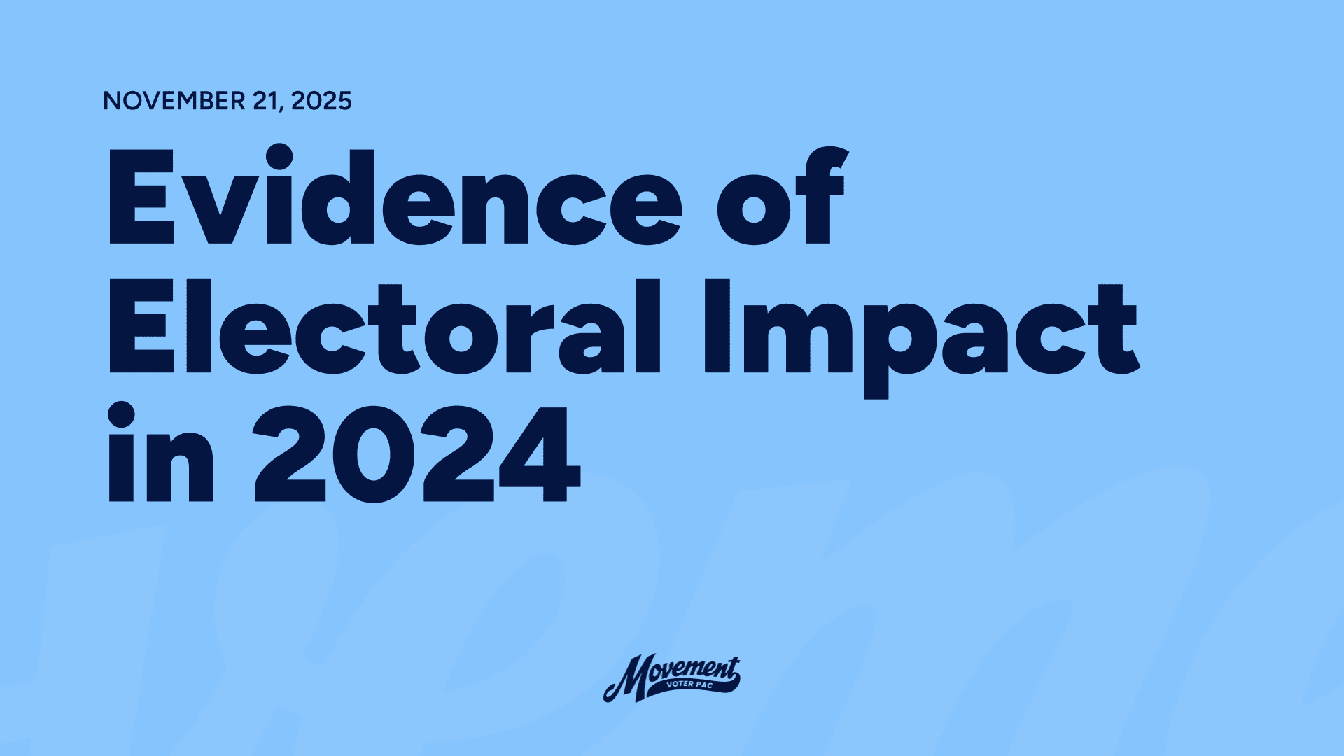 Evidence of Electoral Impact in 2024
