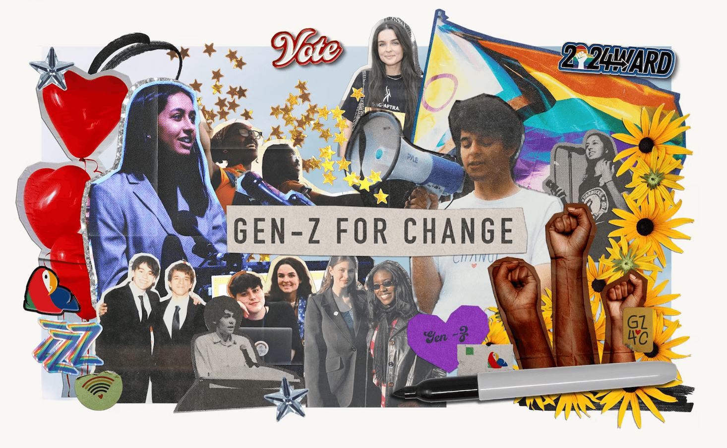 Collage about Gen-Z for Change