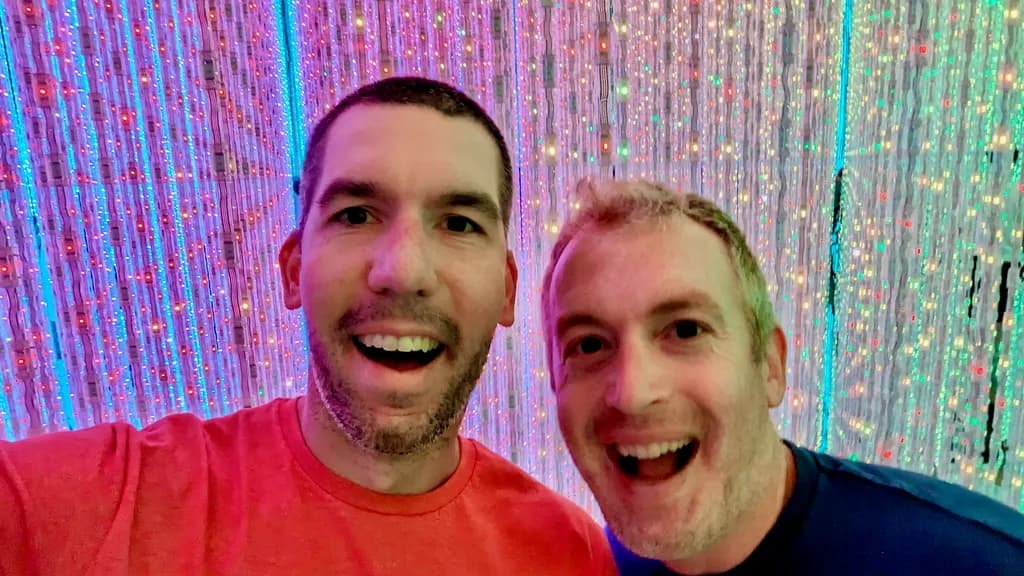 Photo: MVP donors Sam McVeety and Jordan Goldwarg are long-time volunteer organizers and activists. Earlier this year, they gave their largest donation yet to MVP — 20 times their previous amount.